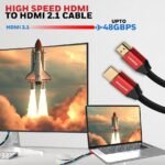 Honeywell Hdmi Cable 2.1 With Ethernet, 8k@60hz, 4k@120hz Uhd Resolution, (9.8ft/3m), 48 Gbps Transmission Ultra High Speed, Dolby Dts, Earc, 3d,male-to-male,compatible With All Hdmi-enabled Devices - Image 6
