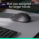 Logitech Signature M650 L Full Size Wireless Mouse - For Large Sized Hands, 2-year Battery, Silent Clicks, Customisable Side Buttons, Bluetooth - Graphite - Image 3