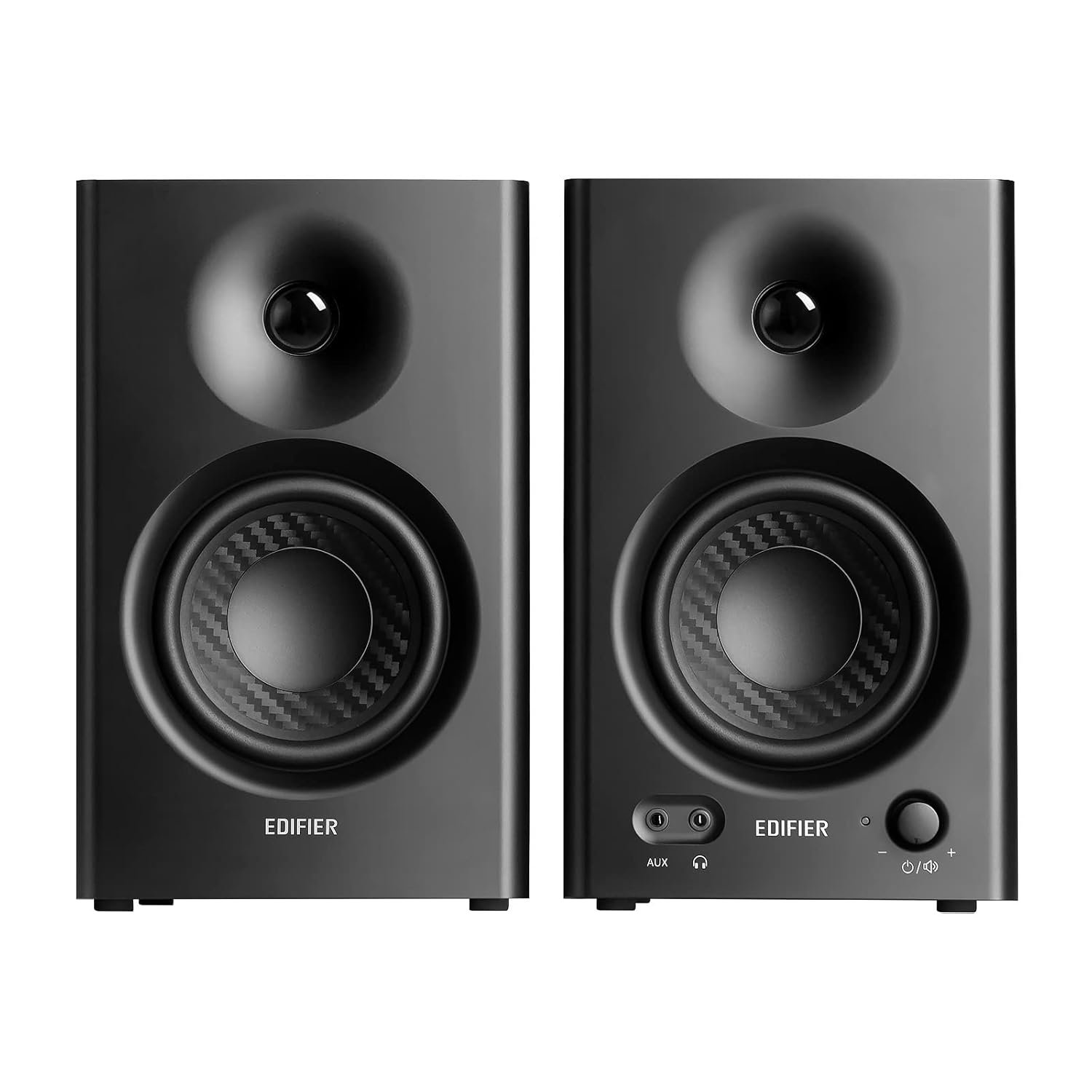 61xmjnefDZL._SL1500_-4 Edifier Mr4 Powered Studio Monitor 2.0 Speakers 42 Watts (black) - Auxiliary - Image 1