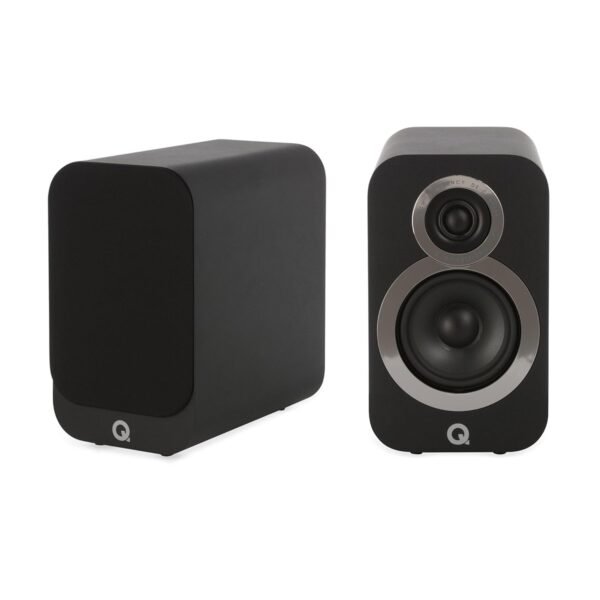 Q Acoustics 3010i Compact Bookshelf Speakers - Pair - Carbon Black