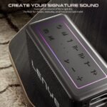Lenyes S861 80w (150w Peak) Bluetooth Party Speaker, 2 Rechargeable Wireless Mics, 12000mah Battery, Rgb Lights, Tws Stereo, Bluetooth 5.0, Usb Tf Aux Pendrive, Karaoke Speaker, Black - Image 4