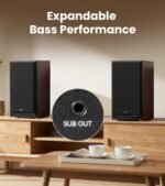 Edifier R2750db Mkii Powered Bookshelf Speakers, 144w 3-way Active Studio Monitor With Sub Out, Hi-res Audio, Bluetooth 6.0 With Ldac, Hdmi/optical/coaxial For Turntable, Pc, Home Audio - Walnut - Image 5