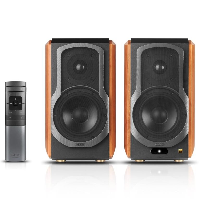 Edifier S1000W Wi-fi Audiophile Active Bookshelf 2.0 Speakers, 120w Rms Wireless Hifi Bluetooth Sound System Works With Alexa, Optical/rca X 2 Coaxial, Supports Airplay 2, Spotify Tidal Connect Wifi