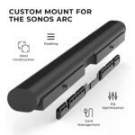 Humancentric Wall Mount Compatible With Sonos Arc Sound Bar (black) | Mounting Bracket Compatible With Sonos Arc To Mount Soundbar On Wall Under Tv - Image 2