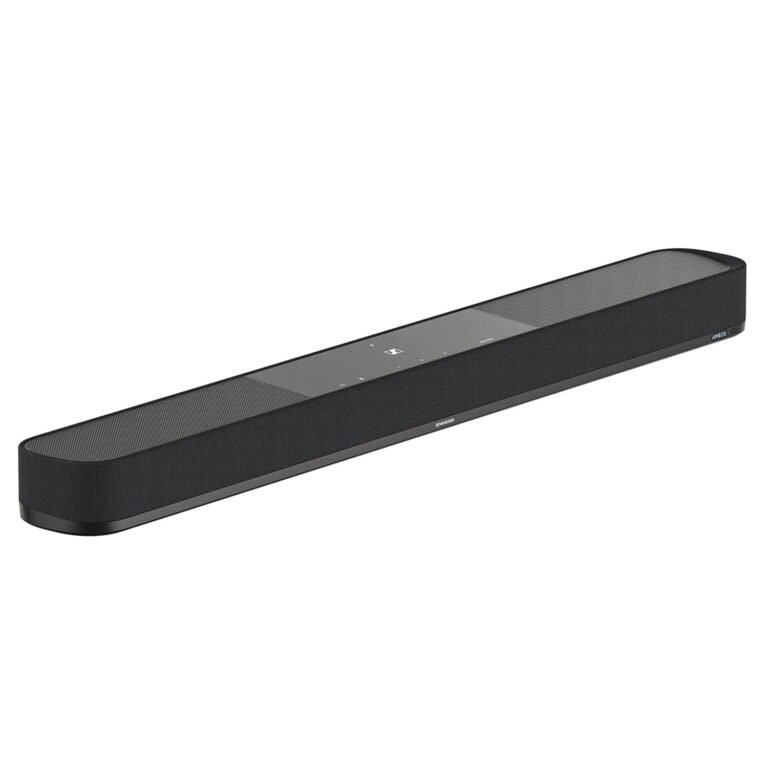 Sennheiser AMBEO Soundbar Plus - Immersive 3D Surround Sound, Virtual 7.1.4 Speaker Setup, Built-In 4 Dual Subwoofers, Alexa Built-In And Dolby Atmos, 2 Years Warranty