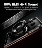 Edifier S300 Hi-fi Tabletop Speaker, Hi-res Audio Ldac 80w Power, Wireless Multi-room & Stereo Pairing, Works With Airplay 2 Bluetooth 5.4 Usb-c Aux Inputs, Retro Design With Remote, Ivory - Image 3