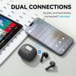 Edifier W320tn Adaptive Active Noise Cancelling Earbuds, Ldac & Hi-res Audio Wireless, 6 Microphones Ai Call Noise Cancellation, In Ear Detection, App Control, Fast Charge, Ip54, Bluetooth 5.3 - Gray - Image 6