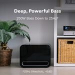 Wiim Sub Pro 8" 250w Wireless Subwoofer, Ai Roomfit™, Wi-fi 6 & Bluetooth 5.3, 25hz Deep Bass, Compatible With Streamers, Amps & Rca Sub-out Systems, Black - Image 2