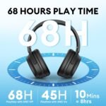 Edifier Wh700nb Active Noise Cancelling Headphones - 68h Playtime - Ai Call Noise Cancellation - Dual Device Connection - Lightweight & Foldable Design - Fast Charge - Bluetooth 5.3 - Black - On Ear - Image 3