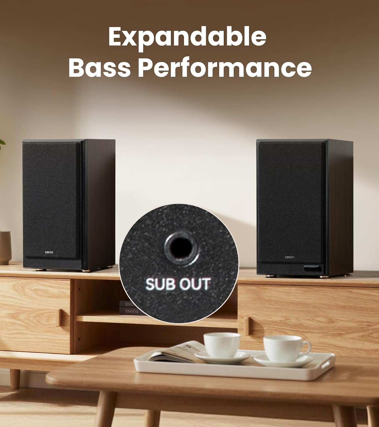 Edifier R2750DB MKII 3-Way Powered Bookshelf Speakers, 144W RMS, Black - Image 6