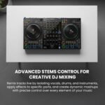 Pioneer Ddj-flx10 4-channel Professional Dj Controller - Black Bundle With Case, Laptop Stand, Headphones, Xlr Microphone Cable, And Austin Bazaar Polishing Cloth - Image 4
