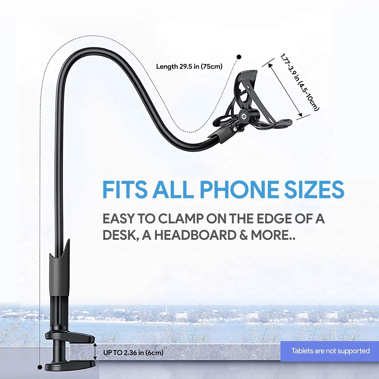 Amkette Flexi Phone Holder With Flexible Arm And Clamp - Image 2