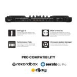 Pioneer Ddj-flx10 4-channel Professional Dj Controller - Black Bundle With Case, Laptop Stand, Headphones, Xlr Microphone Cable, And Austin Bazaar Polishing Cloth - Image 7