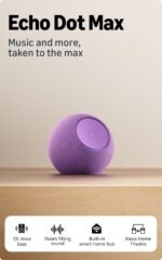 All-new Amazon Echo Dot Max, Alexa Speaker With 3x Bass And Room-filling Sound, Hands-free Smart Home Management, Bluetooth, Graphite - Image 4