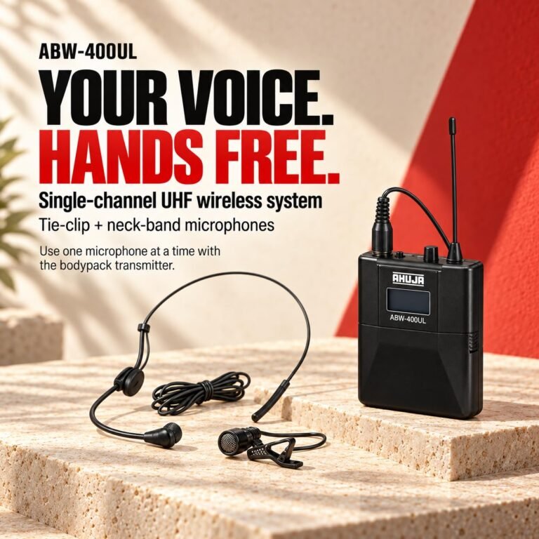 Ahuja ABW 400 UL UHF Wireless Microphone