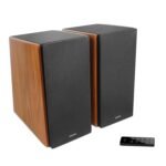 Edifier R2000db Active Bluetooth Bookshelf Speakers - Optical Input - 2.0 Wireless Near-field Studio Monitor Speakers - 120 Watts Rms With 5″ Large Woofer – Warm Oak - Image 5