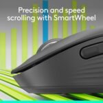 Logitech Signature M650 L Full Size Wireless Mouse - For Large Sized Hands, 2-year Battery, Silent Clicks, Customisable Side Buttons, Bluetooth - Graphite - Image 2