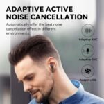 Edifier W320tn Adaptive Active Noise Cancelling Earbuds, Ldac & Hi-res Audio Wireless, 6 Microphones Ai Call Noise Cancellation, In Ear Detection, App Control, Fast Charge, Ip54, Bluetooth 5.3 - Gray - Image 2