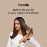 Dyson Corrale Hair Straightener|30 Mins Cord-free Styling|universal Voltage|travel Friendly|smooth & Shiny Hair|half The Heat Damage|intelligent Straightener|airplane Mode|for All Hair|2 Year Warranty
