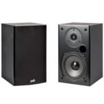 Polk Audio T15 100 Watt 5.1 Channel Wired Bookshelf Speaker With Dolby (black)