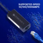 Zebronics Zeb-ute101 Usb To Rj45 Ethernet Lan Adapter - Image 3