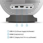 Benq Gv50 Laser Portable Projector, 500 Lumen, Native 1080p, Ceiling Projection, Tripod Base, Rotating Angle, Google Tv, Certified Netflix, Wifi & Bluetooth, Deep Woofer - Image 9