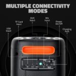Artis Soundpro 100 60w Tws Portable 5.0 Bluetooth Party Speaker With 7 Led Colours/usb/tf Card/aux Input/fm Radio/wireless Mic & Wireless Remote - Image 2