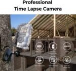 Brinno Time Lapse Bcc300-m Bundle - Outdoor Timelapse Camera With Long Battery Life, Hdr Fhd1080p, Ipx4 Waterproof, Wall Mount, Lcd Screen - Image 5