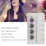 Ha400 Headphone Amplifier, Ultra Low Noise, Stereo Audiophile Preamp, 4 Amplification Channels, Ultra Compact Preamp, For Studio, Stage Use, Plug And Play