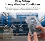 Brinno Time Lapse Bcc300-m Bundle - Outdoor Timelapse Camera With Long Battery Life, Hdr Fhd1080p, Ipx4 Waterproof, Wall Mount, Lcd Screen