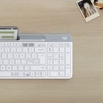 Logitech K580 Slim Multi-device Wireless Keyboard – Bluetooth/receiver, Compact, Easy Switch, 24 Month Battery, Win/mac, Desktop, Tablet, Smartphone, Laptop Compatible - White - Image 3