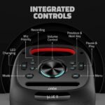 Artis Soundpro 100 60w Tws Portable 5.0 Bluetooth Party Speaker With 7 Led Colours/usb/tf Card/aux Input/fm Radio/wireless Mic & Wireless Remote