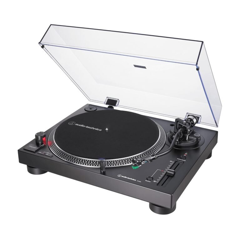 Audio-Technica AT-LP120XUSB Turntable Record Player With USB | DJ Setup & Home Audio Compatible | Vinyl Player With Direct Drive Motor And Phono Preamp