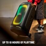 Jbl Partybox 330, Portable Bluetooth 280w Party Speaker, Ai Sound Boost, Futuristic Light Show, Multispeaker Connection By Auracast, Telescopic Handle & Wheels, Dual Guitar & Mic Inputs (black) - Image 3