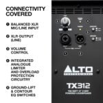 Alto Professional Tx312 – 700 Watt 12 Inch 2 Way Powered Pa Loudspeaker With Signal Limiting And Switchable Mic Line Preamp And Xlr In/out - Image 4