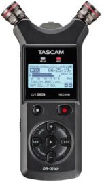Tascam Dr-07xp 32-bit Float Portable Handheld Field Recorder And Usb-c Audio Interface — With Adjustable Mics For Digital Stereo Recording Of Music, Sound, Voice, Audio For Video And Podcasting - Image 2