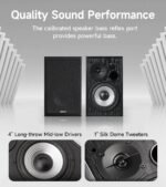 Edifier R990bt 2.0 Active Multimedia Speaker, 24w Rms Powered Desktop Speakers With Bluetooth V5.4, App Custom Eq, Sound Presets, Mdf Wooden Enclosure, Dual Rca Inputs For Laptop, Pc & Gaming, Black - Image 2