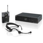 Sennheiser Xsw 1‑me3‑a Wireless Headset Microphone System | me 3 Cardioid Headset | True Diversity Receiver | 10 Compatible Channels | ideal For Fitness Instructors, Stage Performers & Presentations