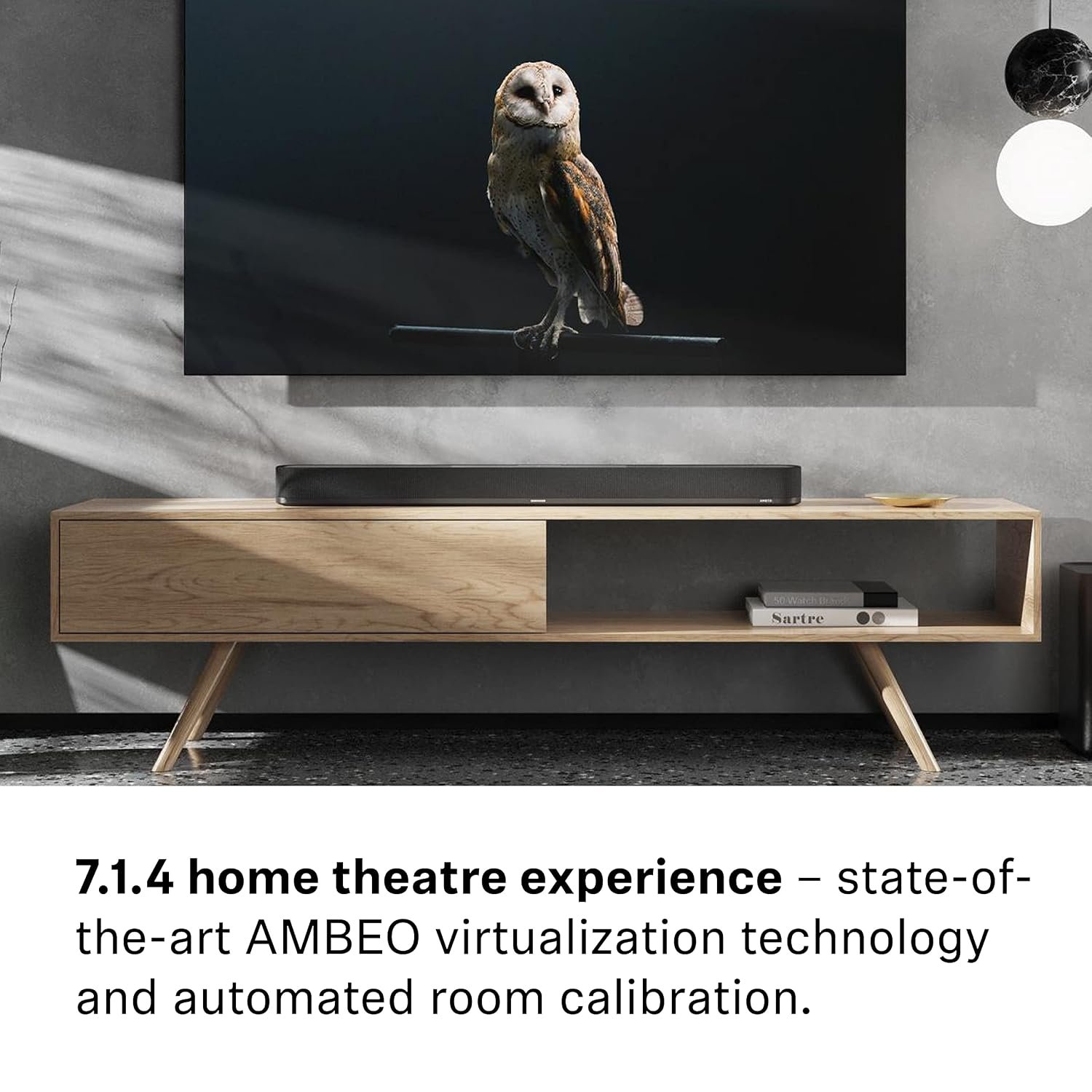 Sennheiser Ambeo Soundbar Plus - Immersive 3d Surround Sound, Virtual 7.1.4 Speaker Setup, Built-in 4 Dual Subwoofers, Alexa Built-in And Dolby Atmos, 2 Years Warranty - Image 5