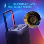 Jbl Partybox 520 Wireless Bluetooth Party Speaker, Electrifying Ai Sound Boost, Upto 15hrs Playtime, Replaceable Battery, Multispeaker Connection By Auracast-, Partybox App-black - Image 10