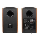 Edifier R2000db Active Bluetooth Bookshelf Speakers - Optical Input - 2.0 Wireless Near-field Studio Monitor Speakers - 120 Watts Rms With 5″ Large Woofer – Warm Oak - Image 3