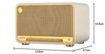 Edifier D32 Tabletop Wireless Speaker, Hi-res Audio Bluetooth Speaker, Portable Retro Combo Speaker, 60 Watts Rms, Bluetooth 5.3, 11-hour Playtime, White - Image 9