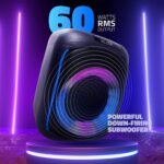 Artis Soundpro 100 60w Tws Portable 5.0 Bluetooth Party Speaker With 7 Led Colours/usb/tf Card/aux Input/fm Radio/wireless Mic & Wireless Remote - Image 4