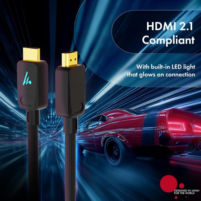Wozoyo HDMI Cable With LED 2.1 1 Metre