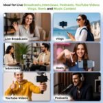Ultraprolink Sonic Vibe | Dual Wireless Lavalier Collar Mic With Charging Case |type-c Receiver |anc & Echo| 15h Use Time, 164’ Ft Range For Youtube, Vlogs, Podcasts| Um1215| White - Image 4