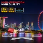 Honeywell Hdmi Cable 2.1 With Ethernet, 8k@60hz, 4k@120hz Uhd Resolution, (9.8ft/3m), 48 Gbps Transmission Ultra High Speed, Dolby Dts, Earc, 3d,male-to-male,compatible With All Hdmi-enabled Devices - Image 4