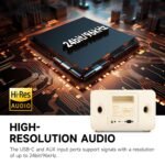 Edifier D32 Tabletop Wireless Speaker, Hi-res Audio Bluetooth Speaker, Portable Retro Combo Speaker, 60 Watts Rms, Bluetooth 5.3, 11-hour Playtime, White - Image 4