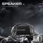 Lenyes S873 Bluetooth Karaoke Party Speaker, 400w Peak Power, 2 Wireless Uhf Mics, 30000mah Battery, 60w Fast Charging, Ipx6 Waterproof, Tws, Rgb Lights, Guitar Input, Lenyes Audio App Control (black)
