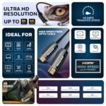 Honeywell Hdmi Aoc 2.1 Complaint 30 Meters, Transmission Speed Of 48gbps, Supports Uhd Resolution Of 8k@60hz, Male-to-male, High-speed Fiber Optics Cable, Compatible With Tv, Gaming Console, Etc. - Image 3