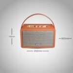 Aiwa Bluetooth Speaker With Powerfull Bass, Built-in Microphone, Portable Speaker With 9+ Hours Play Time, 40w Speaker, Type-c Charging | Rs-x 100 Natsukasii Pro (brown) - Image 4
